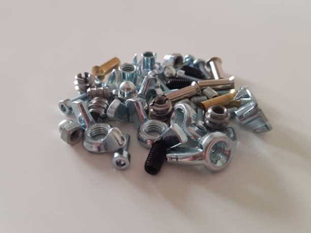 istock Screws, nuts, wingnuts, allen head screw and other similar things 1217415086