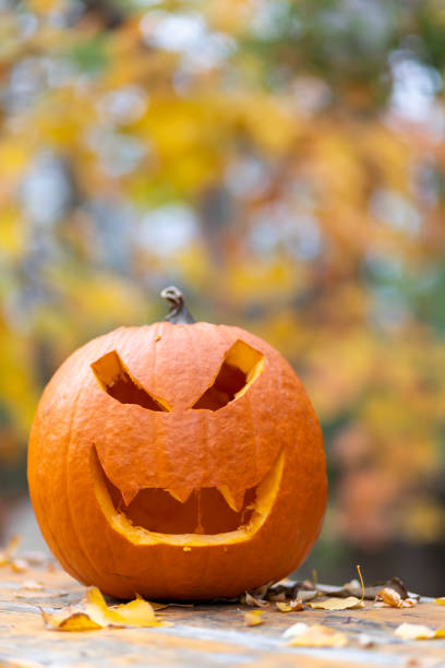 istock halloween pumpkin, autumn still life 1217415276