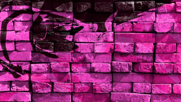 Multi Coloured Brick Wall Background