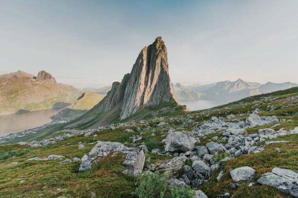 istock Scenic view of Segla mountain on Senja island 1217417329