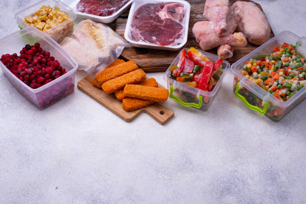 istock Set of various frozen products 1217432843