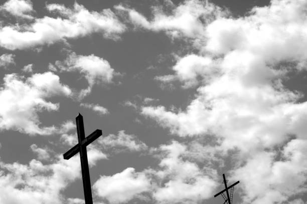 istock Cross against the sky 1217437774