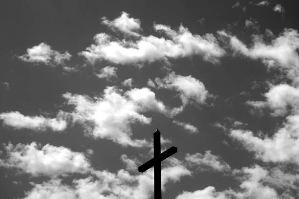 istock Cross against the sky 1217437781