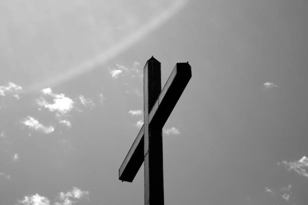 istock Cross against the sky 1217438303