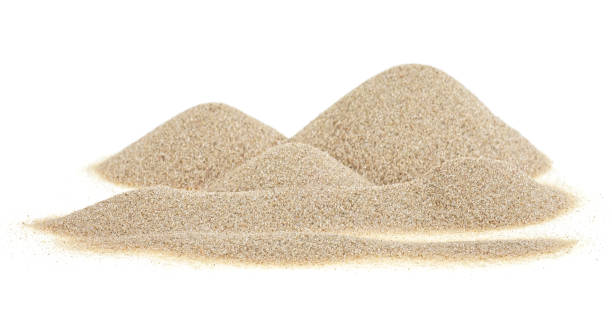istock Sand pile isolated on a white background. Sand dunes. Desert sand. 1217440308