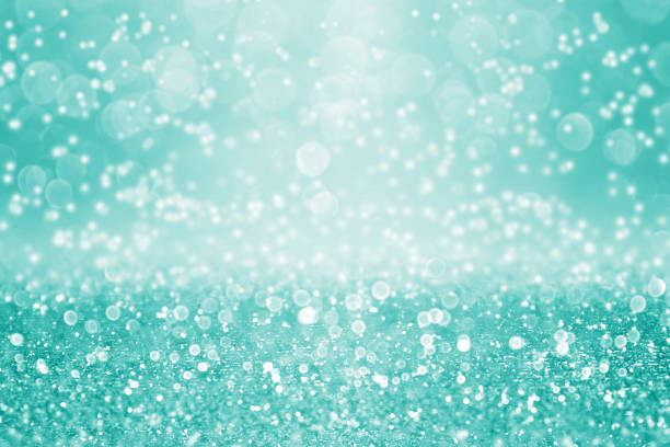 istock Teal Turquoise Glitter Happy Birthday Background Aqua Sparkle 1217440695