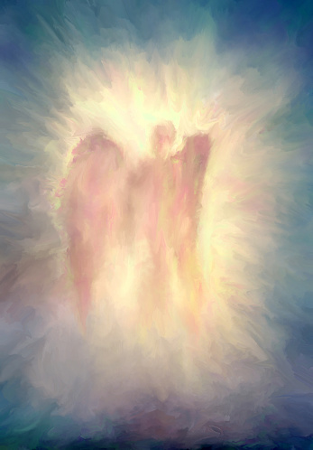 angel, oil painting