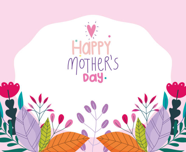 happy mothers day, flowers invitation brochure decorative card happy mothers day, flowers invitation brochure decorative card vector illustration i love you mom stock illustrations