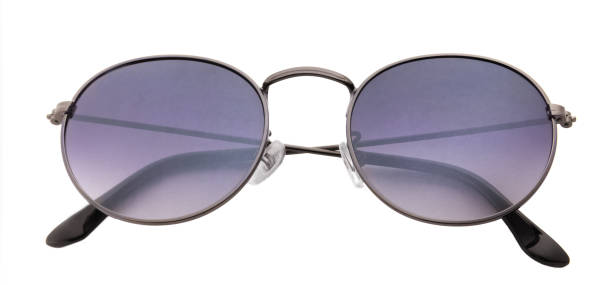 istock Trendy Round Sunglasses isolated on white background. 1217449447