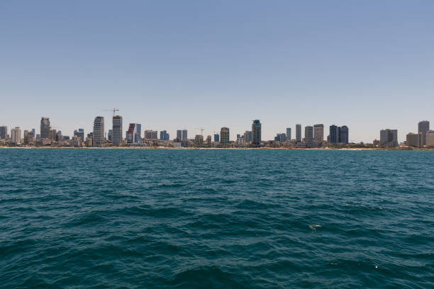 istock Tel Aviv view from boat sail, Israel 1217450409