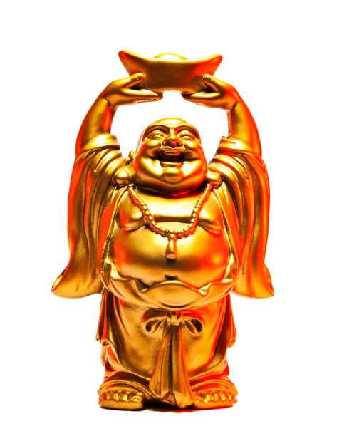 istock Golden Buddha with Red highlights 1217453530