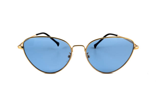 istock Blue Cat Eye Sunglasses Isolated on White 1217455984