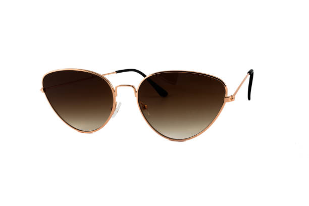 istock Brown Cat Eye Sunglasses Isolated on White 1217457860