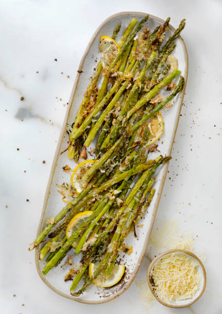 Lemon, Garlic and Parmesan Roasted Asparagus