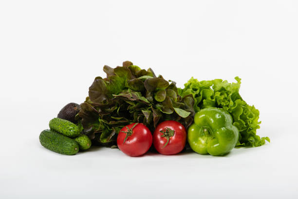 istock Fresh salad vegetables isolated 1217461319
