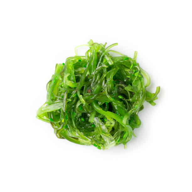 istock Chukka Seaweed Salad Isolated on White Background 1217461639