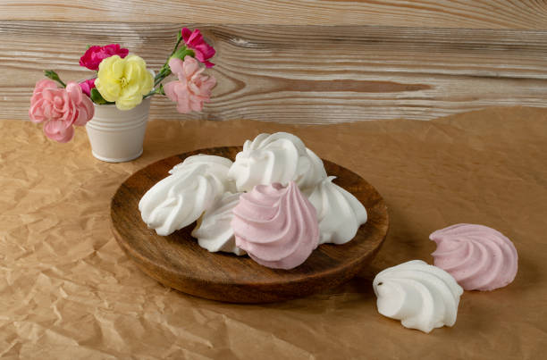 istock White Meringue Cookies Made from Whipped Egg Whites 1217461661