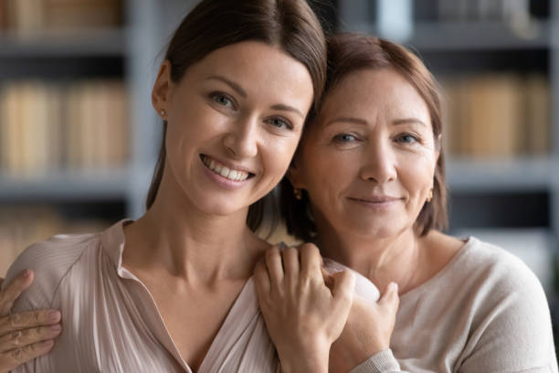 istock Affectionate bonding two female generations family portrait. 1217463849
