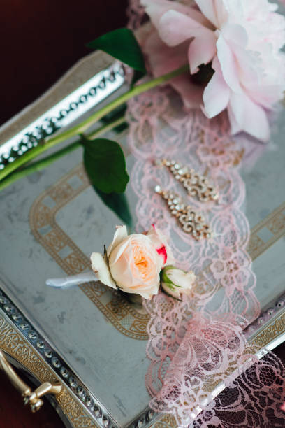 istock elegant wedding decorations made of natural flowers 1217464192