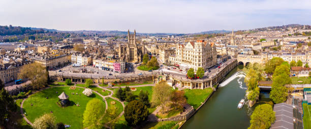 istock Aerial view of Bath, England 1217464870