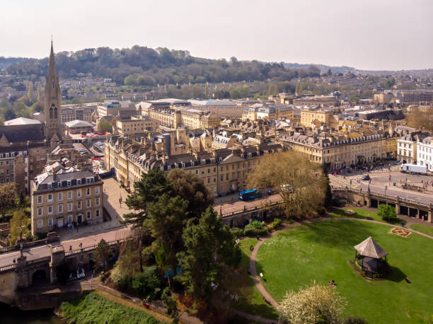 istock Aerial view of Bath, England 1217464896