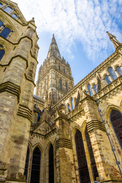 istock Salisbury cathedral in sunny day 1217465273