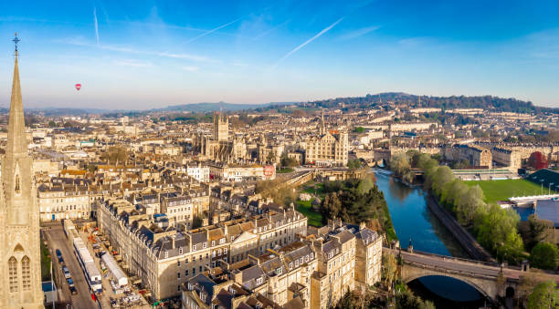 istock Aerial view of Bath, England 1217466434