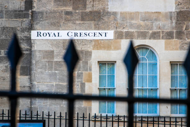 istock Royal crescent street sign in Bath, England 1217467488