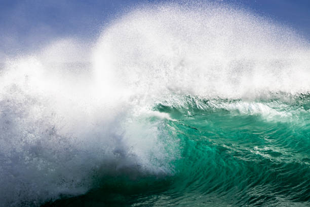 istock Breaking Wave in Green and White Close Up 1217467715