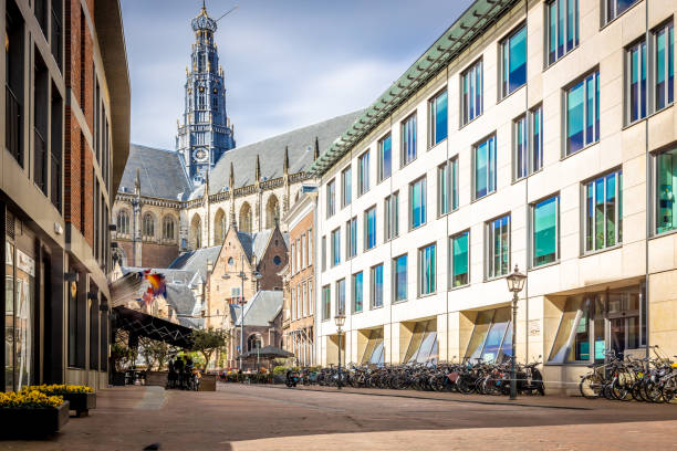 istock Classic gothic cathedral of St Bavo in Haarlem, Netherlands 1217468888