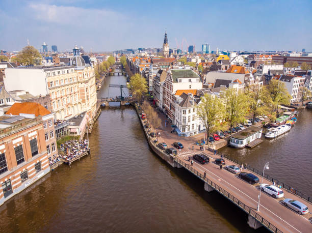istock River Amstel in Amsterdam, Netherlands 1217471154