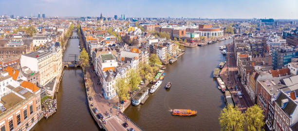 istock River Amstel in Amsterdam, Netherlands 1217471163