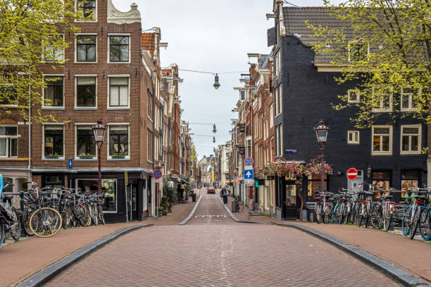 istock Morning view of Amsterdam, Netherlands 1217472405
