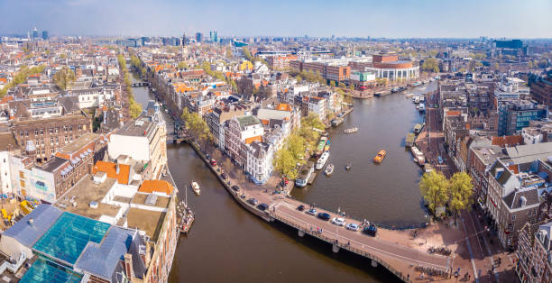 istock River Amstel in Amsterdam, Netherlands 1217472495
