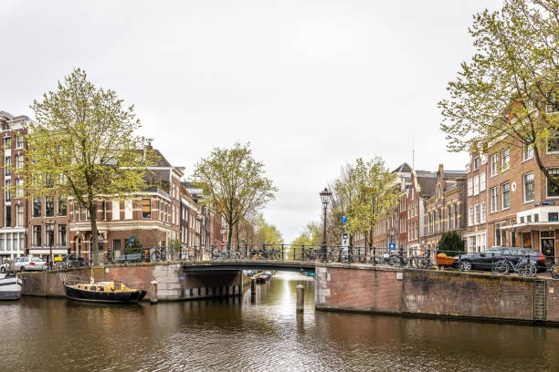 istock Morning view of Amsterdam, Netherlands 1217472501