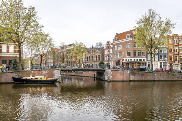 istock Morning view of Amsterdam, Netherlands 1217472617