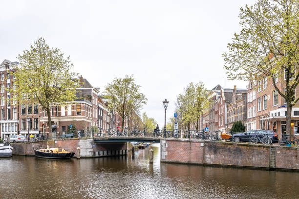 istock Morning view of Amsterdam, Netherlands 1217472752