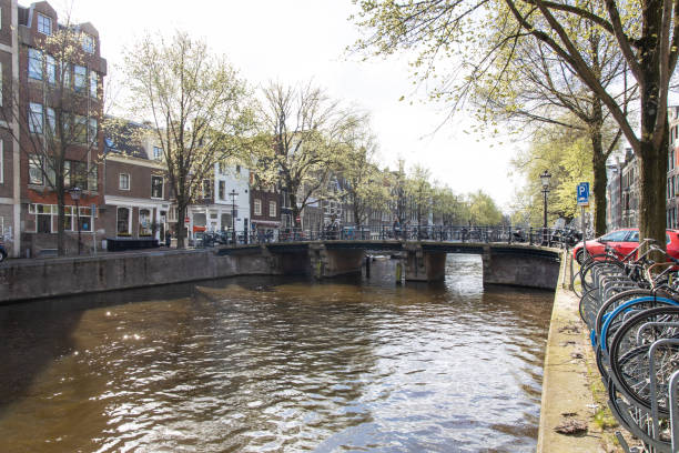 istock Morning view of Amsterdam, Netherlands 1217473896