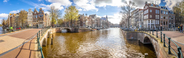 istock Morning view of Amsterdam, Netherlands 1217475234