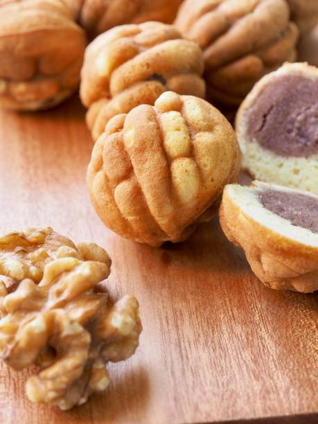 istock Korean Food Walnut Sweets and green tea 1217481231
