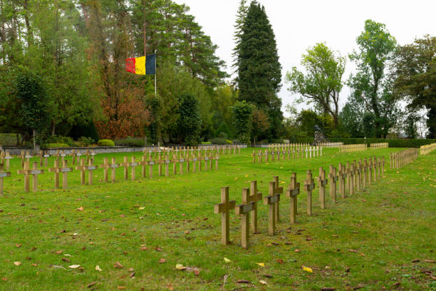 The Belgian Military Cemetery of World War I in Houthulst Belgium