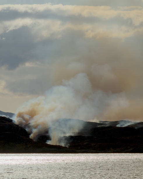 istock Peat burning on a moorland in central Scotland 1217486122