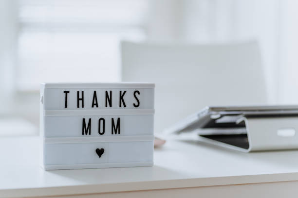 istock Modern sign at home written 
