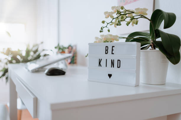 istock Modern sign at home written 