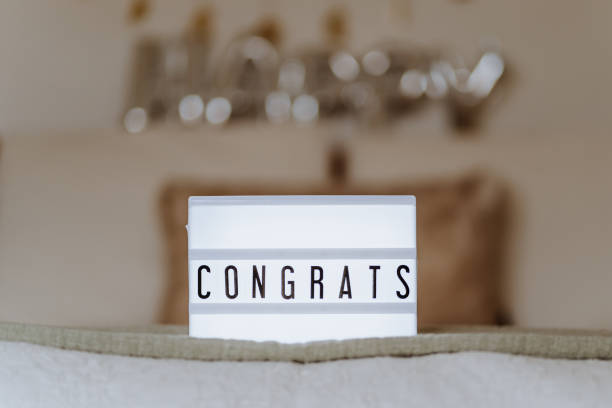 istock Modern sign at home written 