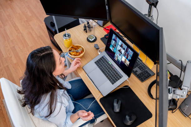 istock Social Teleconference during COVID-19 1217489263