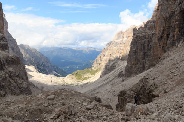 istock Mountain alps panorama in Brenta Dolomites, Italy 1217512560