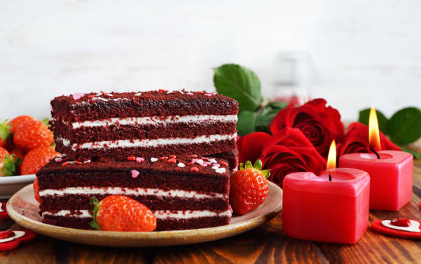 istock Red velvet cake 1217514293