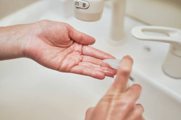 istock Hand care of female hands 1217521431
