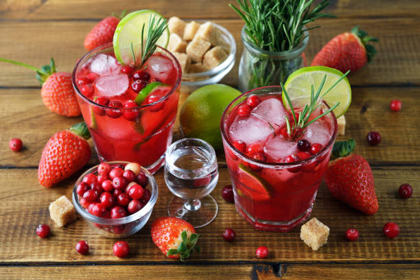 istock Cranberry cocktail with vodka 1217521550